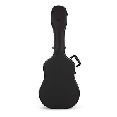 ABS duro della cassa della chitarra acustica a grandezza naturale nera con le tracolle riempite