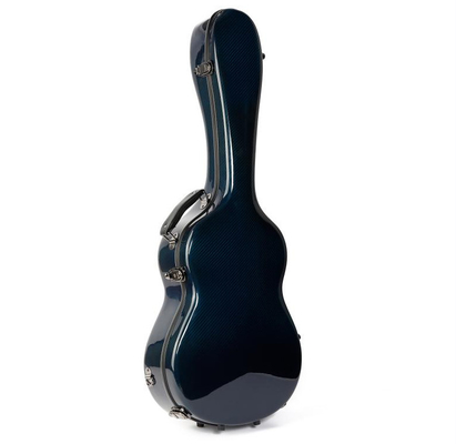 Carbonio duro dell'aria della cassa della chitarra classica di seta come rivestimento blu