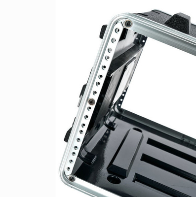 12&quot; torsione leggera della cassa dello scaffale dell'amplificatore dell'ABS di profondità 6U chiude la x a chiave 4, 2 Carry Handles