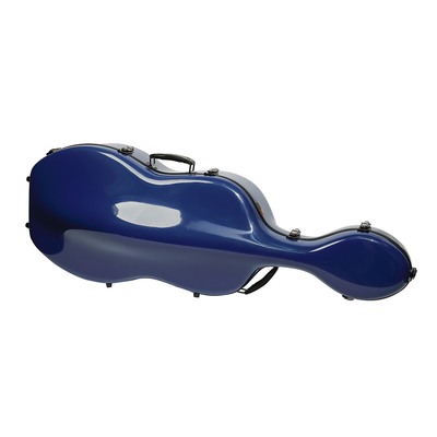 Cassa dura di colore del violoncello durevole blu della vetroresina con il peso leggero delle ruote