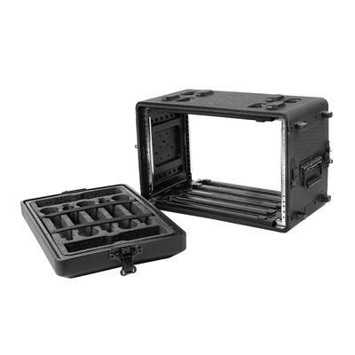 PE 10&quot; cassa bassa dello scaffale caso/6u dello scaffale dello Shockmount di profondità 6U