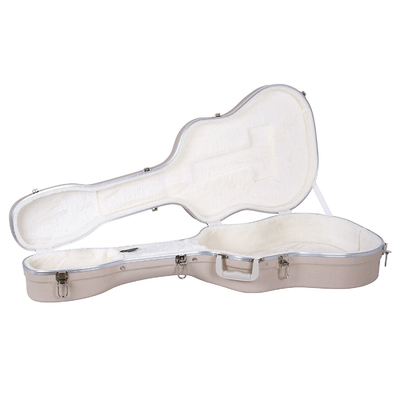 ABS acustico Shell Guitar Case Lightweight Waterproof dura dell'avorio