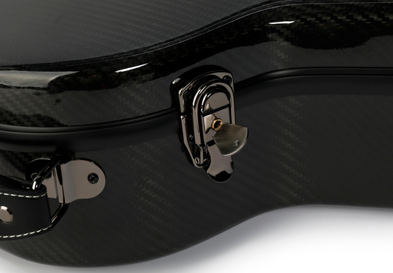 Carbonio classico CFC-500 dell'aria di caso di volo della chitarra della maniglia rigida rosso