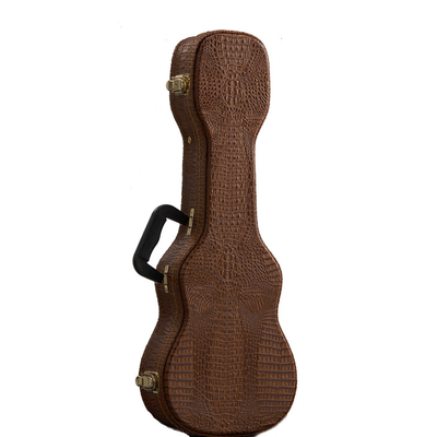Cinghie dello zaino del soprano del coccodrillo doppie della cassa dura di legno delle ukulele