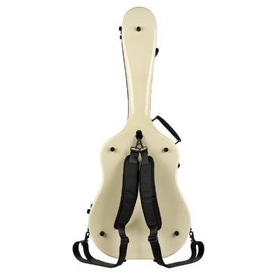 Cassa dura del supporto di scaffale della chitarra di colore dell'avorio della cassa della chitarra universale della vetroresina