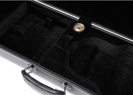 Resistente di acqua durevole della maniglia del cuoio di Shell Violin Hard Case With della vetroresina