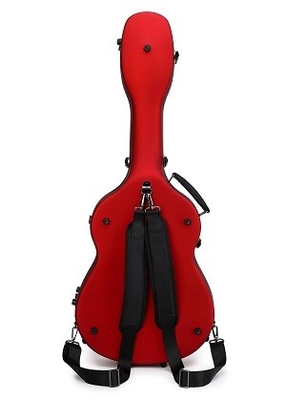 Resistenza della rottura della cassa dello scaffale di Matte Red Fiberglass Classical Guitar