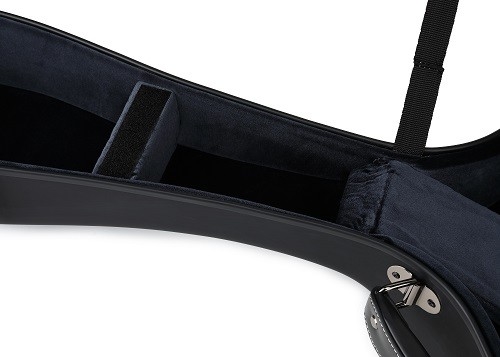 Caso duro del PVC Matte Black Leather Fiberglass Guitar con le cinghie dello zaino
