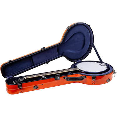 Resistenza agli urti Fibra di vetro Hardshell Banjo Case senza ruote