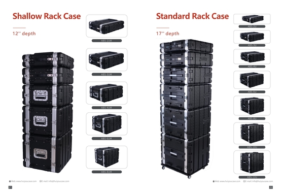 6U ABS Rack Case con porte rimovibili per spazi 2U 4U 3U 8U 10U