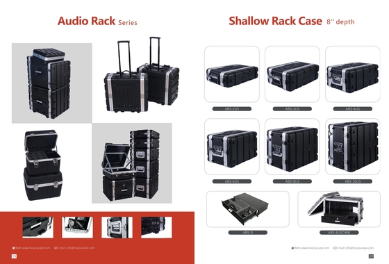 6U ABS Rack Case con porte rimovibili per spazi 2U 4U 3U 8U 10U